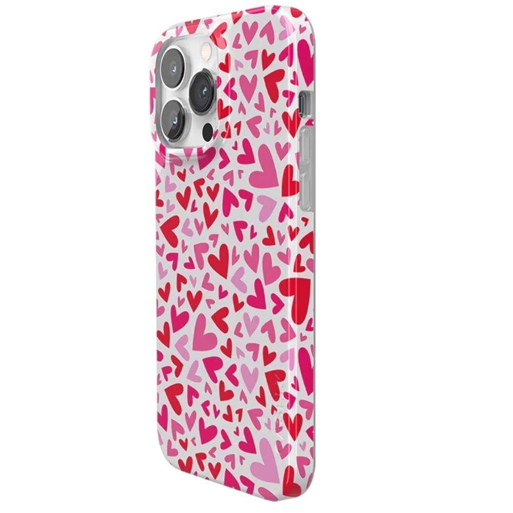 Casely iPhone 14 Pro Max Case Compatible with MagSafe XOXO Pink Candy Hearts - Picture 3 of 11